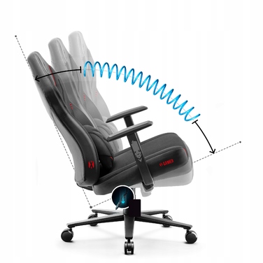 Ігрове крісло Diablo Chairs X-Gamer 2.0, тканина, чорне