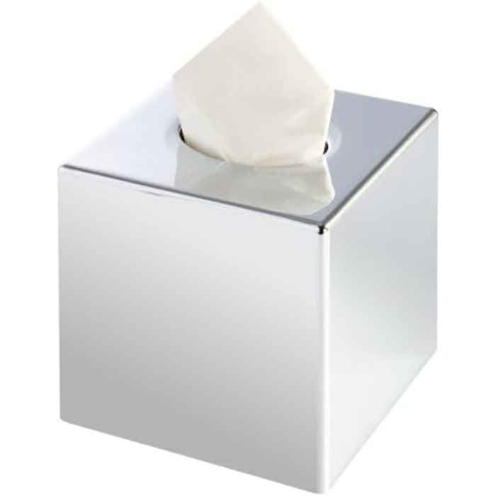 Кришка для серветок Corby прямокутної форми (Devon / TBC0002) хром (срібло, куб)