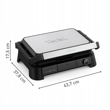 Електричний гриль Tefal GC520DE0, 2200 Вт, площа 800 см², з регулюванням температури