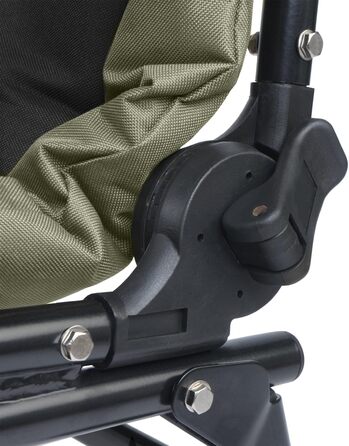 Крісло розкладне CampFeuer Angelstuhl мохово-зелений/чорний, регульоване по висоті, для кемпінгу, риболовлі та подорожей