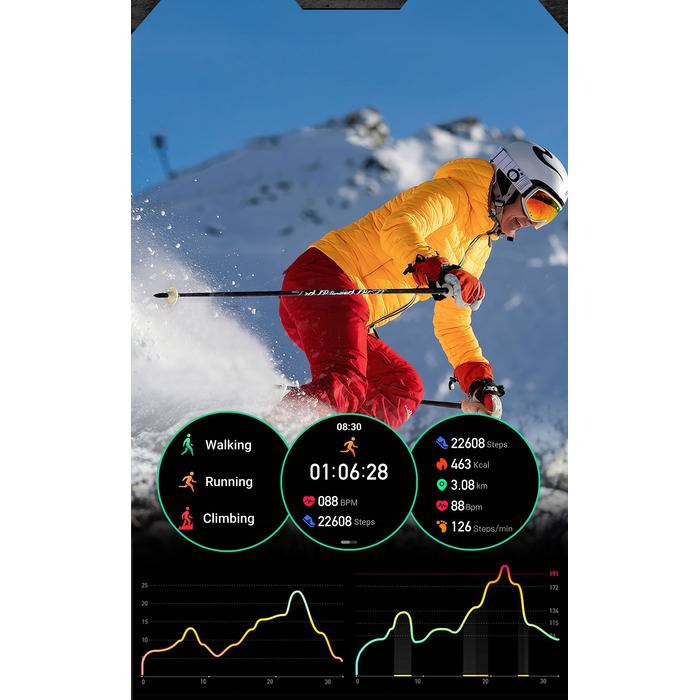 Смарт-годинник G-Wear чорний з функцією Bluetooth-дзвінків