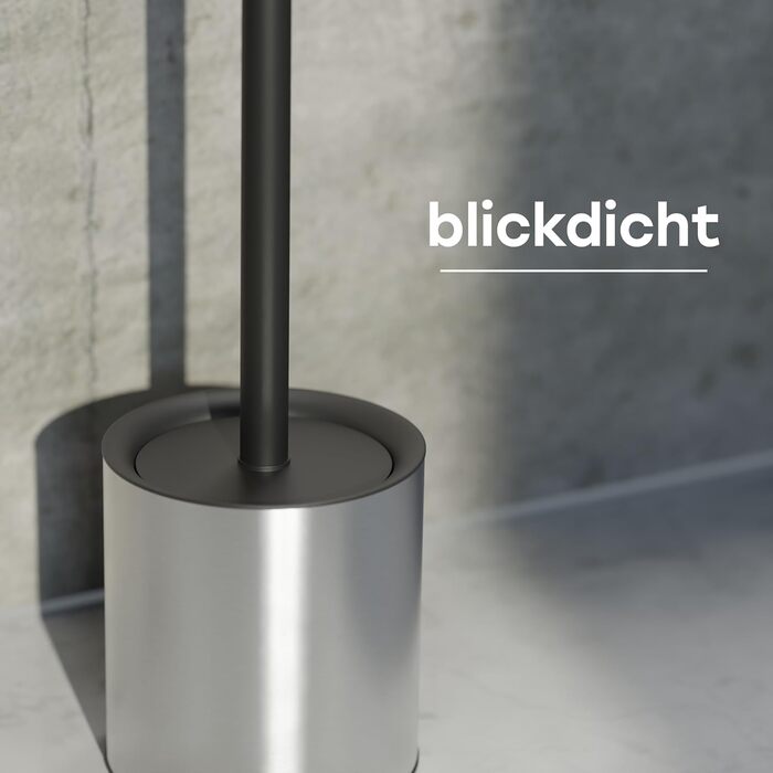 Тойлетний щітка SAVEGA з силікону та нержавіючої сталі - антибактеріальна, з тримачем, захист від бризок