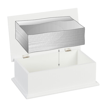Relaxdays Tissue Box with Lid