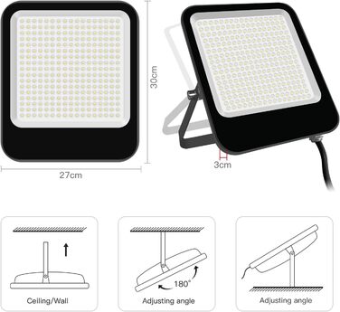 200W LED Floodlight Outdoor Warm White 3000K, Super Bright LED Floodlight 20000LM LED Spotlight Floodlight IP65 Waterproof Outdoor Security Light for Backyard, Driveway, Garage, Hallway, Garden