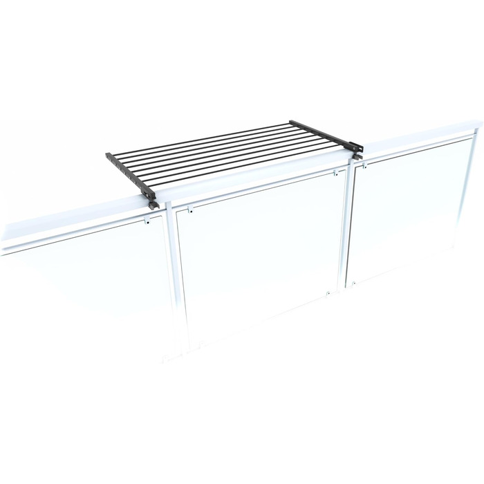 Сушарка для білизни Foxydry Duo для балкона та тераси, нержавіюча сталь/алюміній, антрацит, 102 см