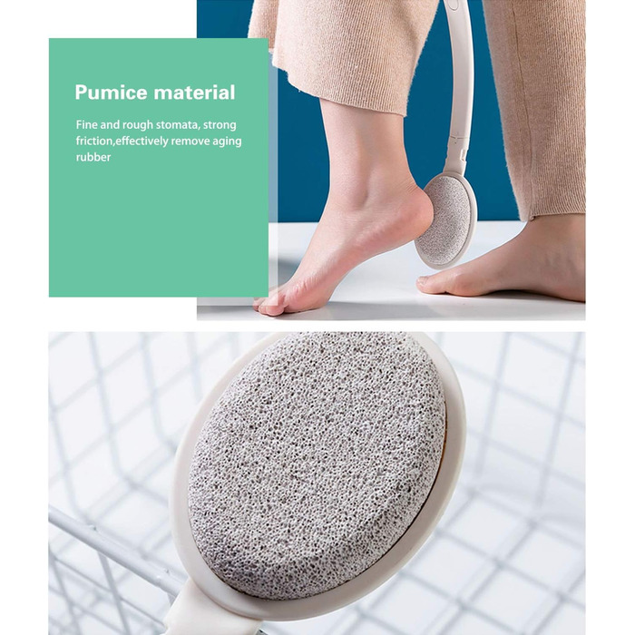 Набір для скрабу тіла 3-в-1: щітка для душу, щітка для спини та губка для пілінгу з нейлоновими щетинами