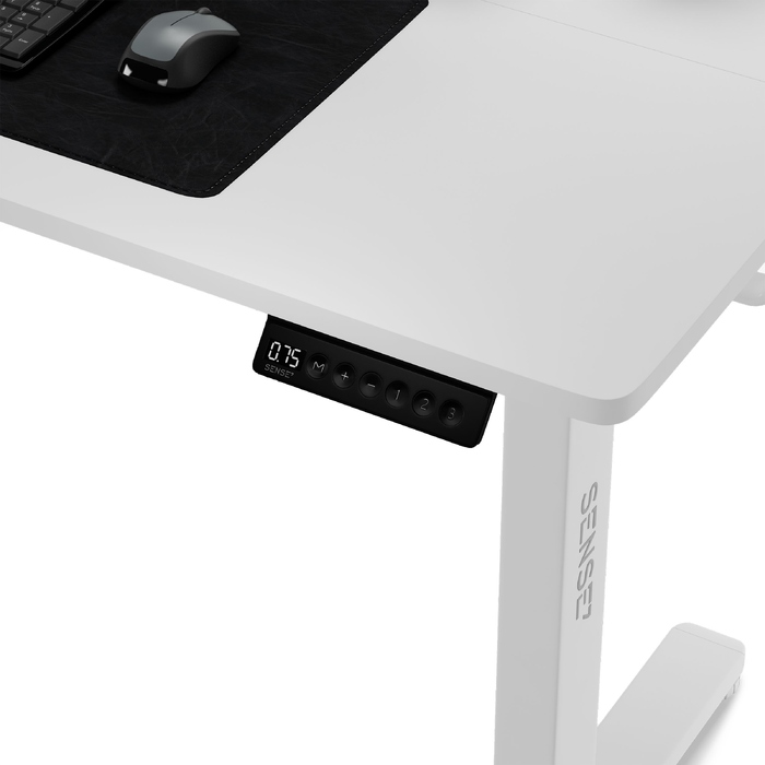 Електричний стіл для роботи Sense7 з регулюванням висоти, 120x60 см, 72-118 см, білий