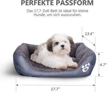 Килимок для кота та собаки AcserGery: м'який, теплий, сірий. Підходить як ліжко для собак та котів