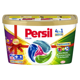 Капсули для прання Persil 4in1 Color DISCS для кольорових речей, технологія глибокого очищення, 16 шт