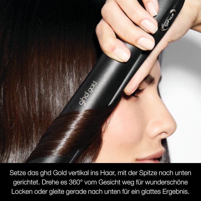 Гладеньня та стайлер ghd Gold Black - Професійний інструмент для створення гладкого волосся з блиском, для всіх типів волосся, нова упаковка