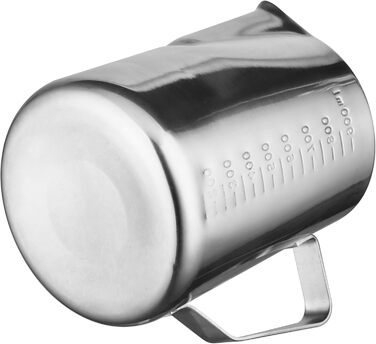 CURTA Milk Can, Milk Frothing Pitcher, Milk Foaming for Art, Silver Milk Pitcher, 900 Stainless Steel Milk Pitcher
