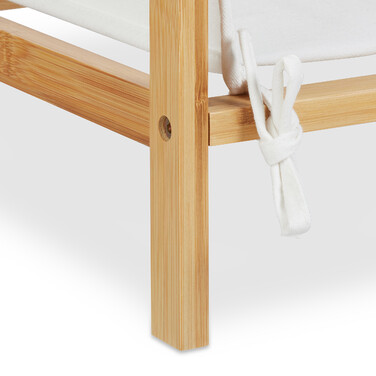 Relaxdays Laundry Basket Shelf made of Bamboo