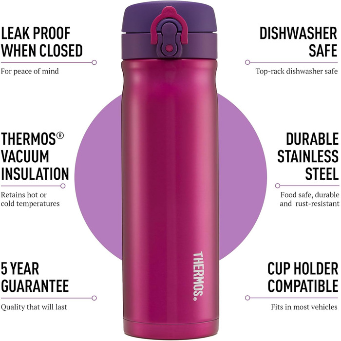 Stainless Steel Insulated Tumbler - 470ml - Rose Color