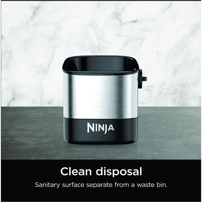 Ninja Luxe Cafe Knock Box - Espresso Puck Disposal Container for Coffee Machines - Holds 10 Double Shots