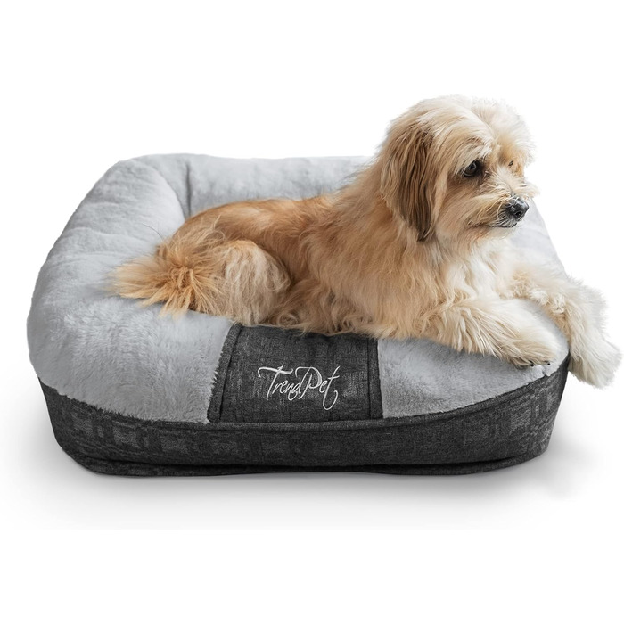 LunaLounge Snuggle Bed for Dogs and Cats in 3 Sizes and Colors (M, Grey)