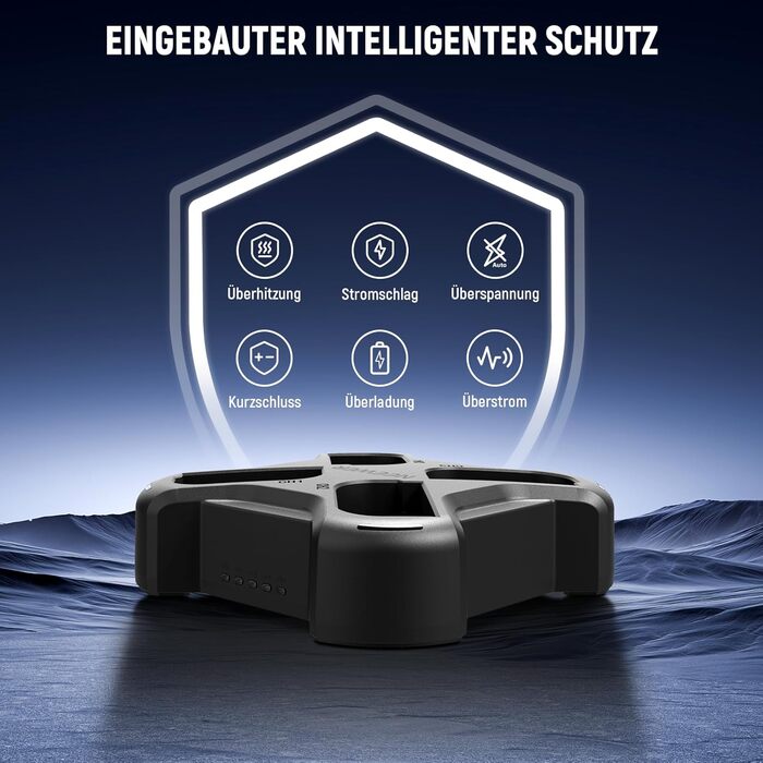 Набір акумуляторів NEEWER LP-E6NH (3 шт.) 2250mAh та зарядний пристрій USB з трьома слотами для Canon EOS R7, R5, R6, R6 II, R 5DIV, 6DII, 7DII, 80D, 90D (NW-P4 з PD 45W)