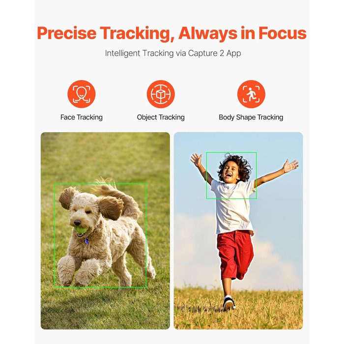 Стабілізатор Gimbal для смартфона VEVOR, 3-осьова стабілізація, трекінг облич/об'єктів, штатив, портативний та складаний, для відеозйомки, DC 3.5–4.2V (вбудована світлодіодна лампа, керування через додаток)