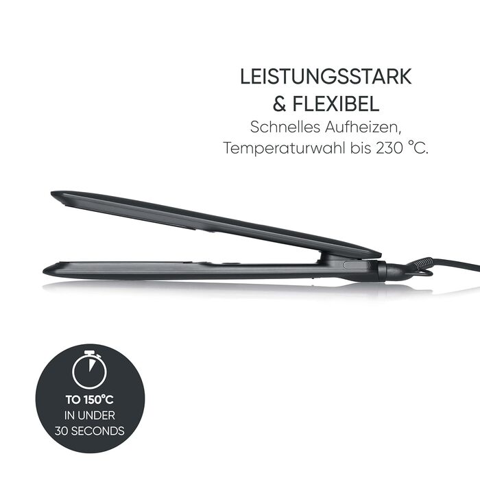 Severin випрямляч для волосся HG 0622 Mattschwarz: керамічне покриття, іонізація, 130-230°C