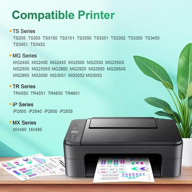 Картриджі Denvoer для принтерів Canon Pixma (PG-545XL та CL-546XL), сумісні чорнильні картриджі