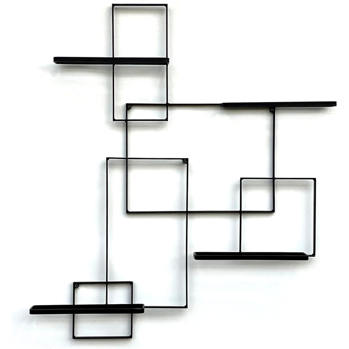 DanDiBo Wine Rack Metal Black Black Line Bottle Stand Bottle Shelf Bottle Holder Wall Shelf