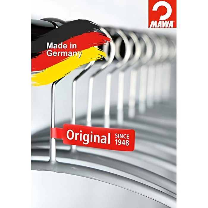MAWA Clothes Hangers Light, Set of 100 space-saving and non-slip hangers, ideal for shirts and blouses, with 360° rotating hook and non-slip coating, 42 cm, White