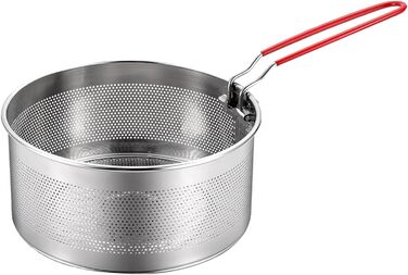 Ситечко для пасти, нержавіюча сталь, 20 см - сито для макаронів, глибокий кошик для смаження, друшляг для кухні