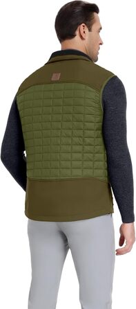 Little Donkey Andy Легка пухова жилетка для чоловіків. Тепла безрукавка для активного відпочинку, туризму, бігу (S, Оливковий)