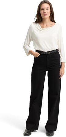 Джинси жіночі широкі Tom Tailor TTMADINA (27W 30L, чорний денім)