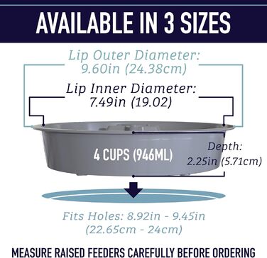 Миска для собак Leashboss Anti Sling Bowl - Лабіринт для підвищення місця годівлі - Повільний годівник для собак великих, середніх та малих порід (2 чашки - 19,1-20,3 см годівниці, блакитна)