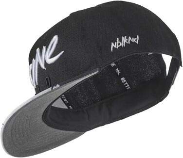 Кепка Snapback Nebelkind Insane Child чорно-біла, універсальний розмір, регульована, унісекс, якісна бейсболка в стилі streetwear