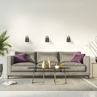 Relaxdays Wall Lamp Brass