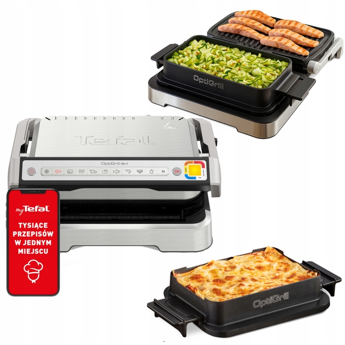 Електричний гриль 4в1 Tefal OptiGrill GC774D30