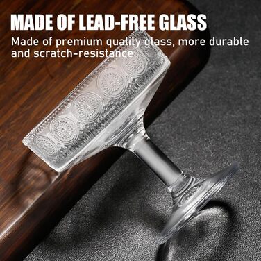 Набір келихів для коктейлів, 6 шт., 200 мл: келихи для еспресо, мартіні, купе для коктейлів, вечірок, Манхеттен, барні келихи