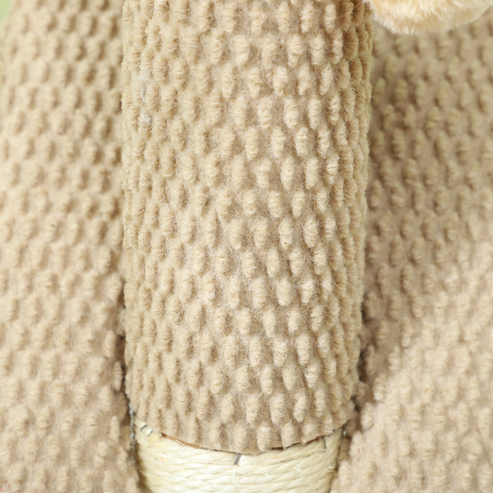 PawHut Scratching Post, 54cm Scratching Column, Sisal Cat Scratching Tree with Play Ball, Scratching Tree for Cats, Cat Scratching Furniture, Indoor, Cream White | Aosom