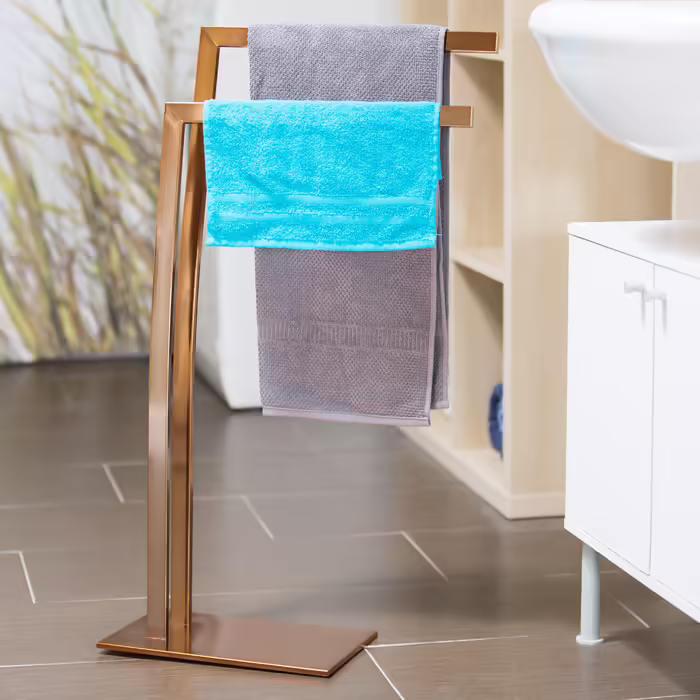 Relaxdays Towel Rack Stainless Steel WIMEDO