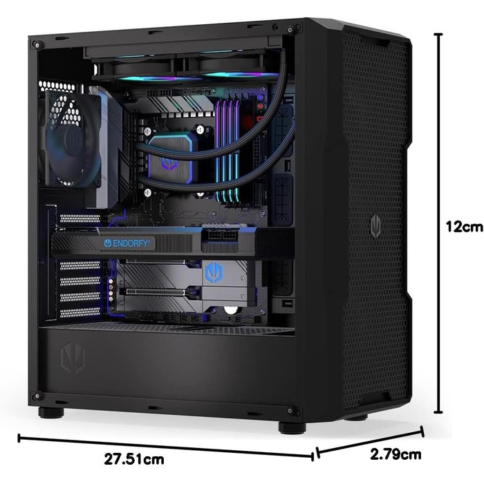Система водяного охолодження Endorfy Navis F240 ARGB – 240мм радіатор, PWM-насос, 2 вентилятори Fluctus 140 PWM ARGB, сумісна з Intel LGA 1700/1200/115x та AMD AM5/AM4