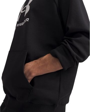 Чоловічий худі Under Armour Rival Fleece Logo з капюшоном, чорний, розмір XL