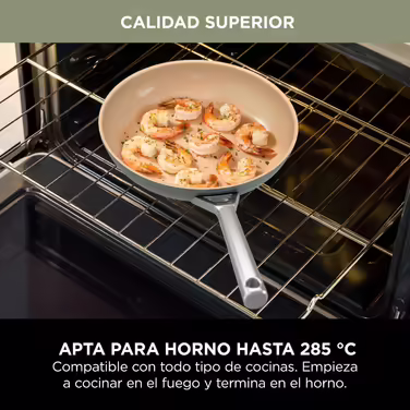Ninja Extended Life 28cm Ceramic Frying Pan, Non-Stick Coating (No PFAs, PFOA, Lead or Cadmium), Induction Compatible, Stainless Steel Handle, Oven Safe Up to 285°C, CW90028EUUKDB