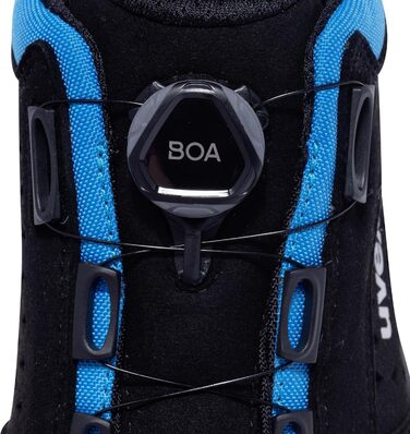Черевики Uvex Xenova Halbschuh з системою BOA Fit, робочі черевики S1 P SRC, для жінок та чоловіків, чорно-синій, 42 EU