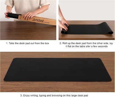 Підкладка на стіл двостороння антиковзаюча, килимок для миші та ноутбука, органайзер для офісу, штучна шкіра, 40 x 80 см / 80 x 40 см