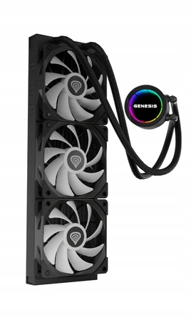 Система водяного охолодження GENESIS Hydria 360 ARGB, чорна