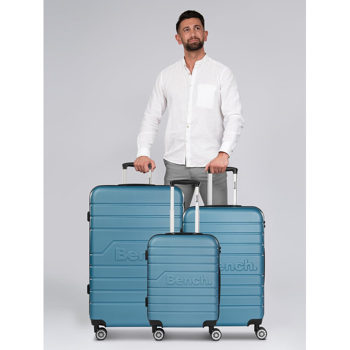 Набір валіз Bench Hartgepäck Seattle 3-тіл. | ABS, TSA-замок, 4 колеса | Чоловічий/Жіночий | Колір: Nordic-blue