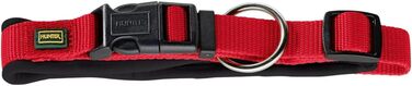 Нашийник для собак HUNTER Neopren Vario Plus, червоно-чорний, L-XL/2,5, міцний нейлон, м'яка неопренова підкладка, регульований, з поглиначем ривка, зручний, легкий у догляді