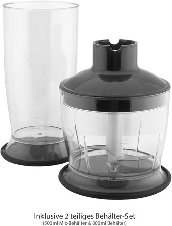 Стаціонарний блендер GASTROBACK Design Stabmixer Advanced Pro з нержавіючої сталі, чорний/синій, 65 x 400 мм
