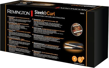 Випрямляч для волосся Remington S6500 Sleek & Curl з турмаліновою керамікою, LCD-дисплеєм, 150-230°C