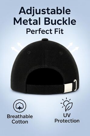 Кепка бейсболка 4sold, чорна, унісекс, бавовна, регульована, легка та дихаюча