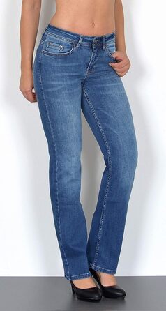 Джинси жіночі ESRA Straight Jeans - висока талія, прямі, еластичні, великі розміри (G6 34 J150)