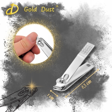 Набір кутикул-кусачок Gold Dust для нігтів, 20 мм, нержавіюча сталь