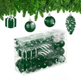 Relaxdays Set of 72 Christmas Baubles