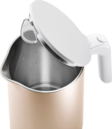 ZWILLING Enfinigy Water Kettle Pro with Temperature Setting, Stainless Steel Scale Filter & Keep-Warm Function, 1850 Watts, 1.5 Liters, Gold, Golden